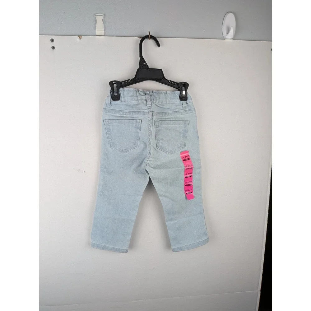 The Childrens Place Kids Skinny Jeans Sky Wash Light Blue Denim 18-24M NEW